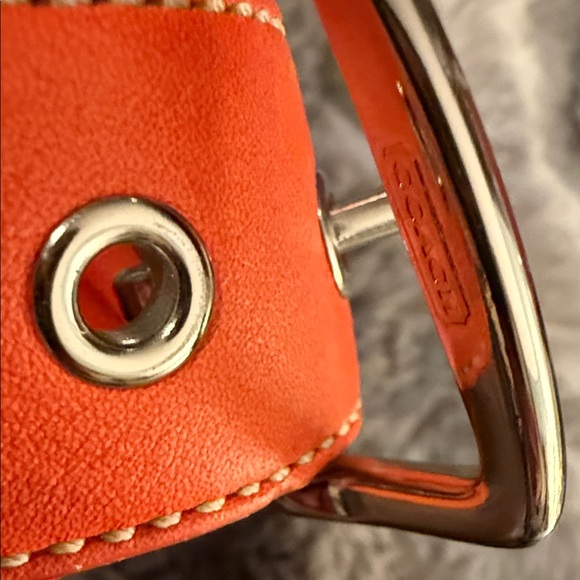 COACH Rare Vintage Y2K Orange Shoulder Bag - Picture 6 of 12
